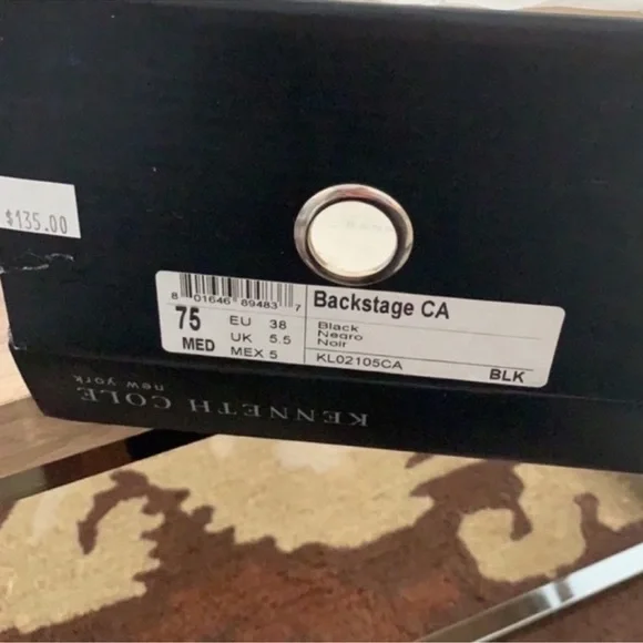 KENNETH COLE NEW YORK BLACK HEELS SIZE 7.5 - Picture 13 of 13